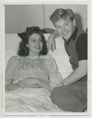 Ava Gardner Mickey Rooney Vintage Candid Photo 1942