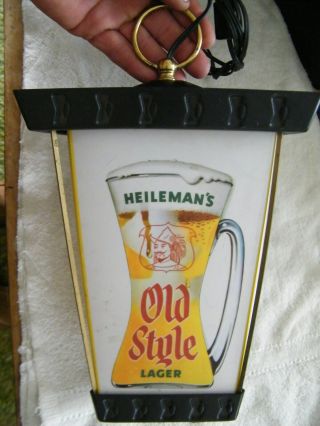 Rare Vintage Old Style Beer Light Heileman 