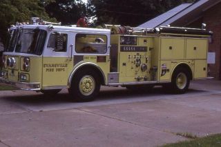 Evansville In Engine 15 1979 Seagrave Pumper - Fire Apparatus Slide