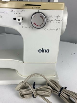 Vintage Elna TSP Type 72C Sewing Machine with Foot Controller NOT RIGHT 2
