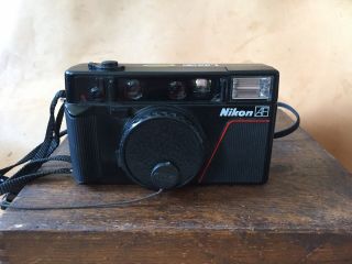 Vintage 80s Nikon L35af 35mm Point And Shoot Film Camera