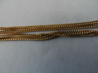 Vintage 14k Yellow Gold Box Chain 21.  5 " Long Not Scrap Made In Italy
