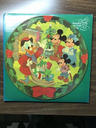 Walt Disney - Mickey’s Christmas Carol Picture Disc Lp 1982 - Ex,