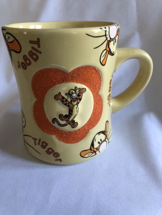 Disney 12 Ounce Oz Tigger Winnie The Pooh Yellow Orange Coffee Tea Mug Cup