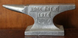 1974 York,  Pa Fair Souvenir Aluminum Anvil " Spirit Of 1776 "