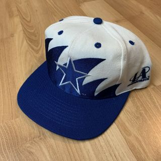 Vintage Dallas Cowboys Sharktooth Logo Athletic Snapback Hat Cap Nfl 90s