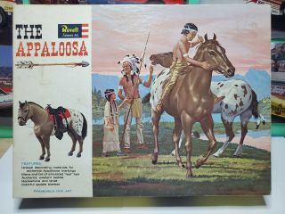 Vintage Revell The Appaloosa Horse Model 1963 W/ Box