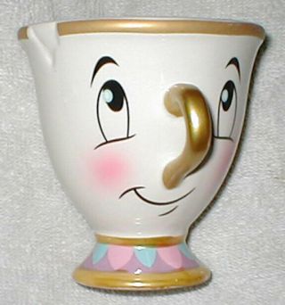 Walt Disney Chip The Cup Beauty And The Beast Ceramic Tea Cup Porcelain