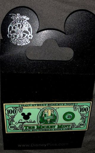 The Mickey $100 Dollar Bill - Donald Duck Disney Pin 61032