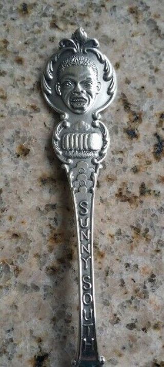 MERIDIAN MISSISSIPPI STERLING SILVER SUNNY SOUTH BLACK AMERICANA SOUVENIR SPOON 2