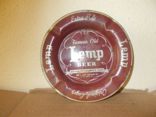 FAMOUS OLD WM J LEMP BEER BREWING CO E ST LOUIS ILL TIN ASHTRAY PRE PROHIBITION 2