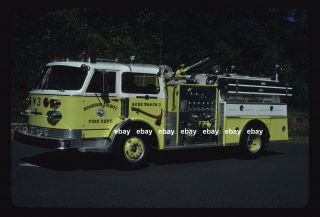 Roanoke County Va W3 1980 American La France Pumper Fire Apparatus Slide
