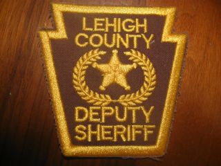Lehigh County Deputy Sheriff Pennsylvania Police Patch (keystone)