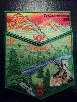 Boy Scout OA Tatokainyanka Lodge 356 Flap Set 2