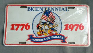 Disney Bi - Centennial America On Parade License Plate