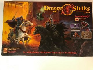Vintage 1993 Dragon Strike Board Game D&d - 100 Complete - Includes Vhs
