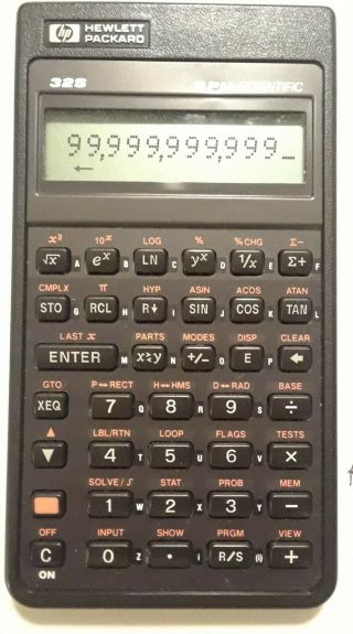 Vintage Hp Hewlett Packard 32s Rpn Scientific Calculator Rarely Very