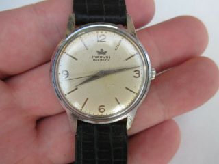 Vintage Mens Mechanical Wrist Watch Marvin Hermetic Cal.  560 17 Jewels
