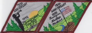 Bsa 1995 Buckeye Council Camp Tuscazoar 75th Anniversary Boy Scout Patches