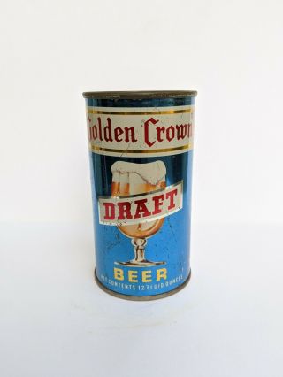 Golden Crown Draft Early Pull Top (steel Juice Type) Circa 1960 