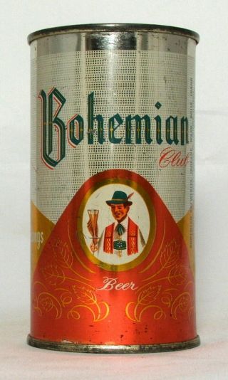 Bohemian Club Beer 12 Oz.  Flat Top Beer Can - Spokane,  Wa.