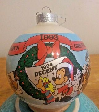 Vintage Disney Christmas Ornament 1993 Seasons Greetings