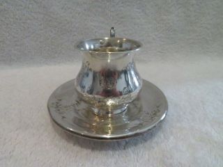 Charming Late 19th C French Sterling Silver Coffee Cup Louis Xvi St 133gr 4,  69oz
