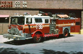 Fire Apparatus Slide,  Foam 96,  Fdny,  1987 Mack / Ward 