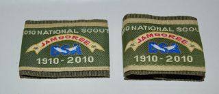Set Of 2 2010 National Scout Jamboree Epaulets Bsa Uniform Shirt