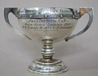 Irish Sterling Silver Celtic Trophy Cup Tipperary Lawn Tennis 142g
