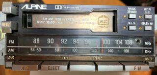 Alpine 7307 Vintage Am/fm Cassette Preamp Only Deck