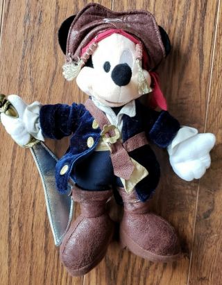 Disney Parks Mickey Mouse Pirates Of The Caribbean Jack Sparrow Plush