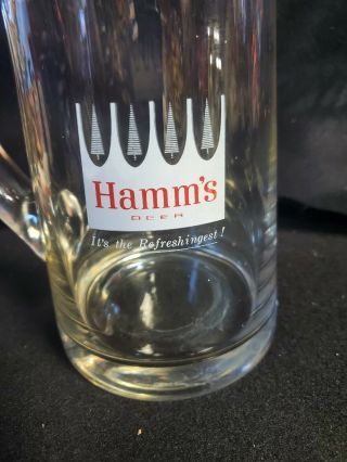 Hamm ' s beer pitcher White Crown 1960s 