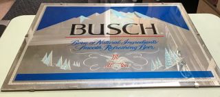 Mirrored Busch Beer Wall Sign