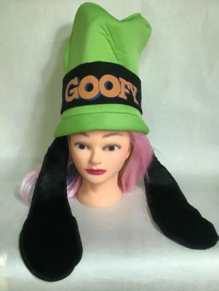 Disney Parks Adult Green Goofy Top Hat With Ears