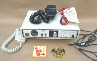Vintage Midland 40 Chanel Cb Base Radio W/ Microphones,  Wiring,  Orig Box.  76 - 858