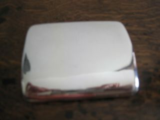 A Fine Antique English Solid Sterling Silver Curved Cigarette Case Dates 1912