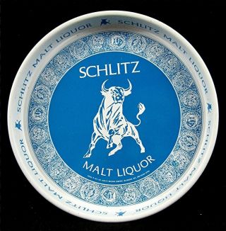 1971 Schlitz Malt Liquor Beer Tray Old Distributors Stock Milwaukee Wi