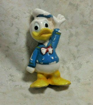 Vintage Donald Duck 3 " Porcelain Figure Walt Disney Productions Japan