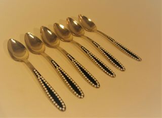 Antique Russian Enamel Silver Gilt Spoons - - 96 Grams - - Russian/persian