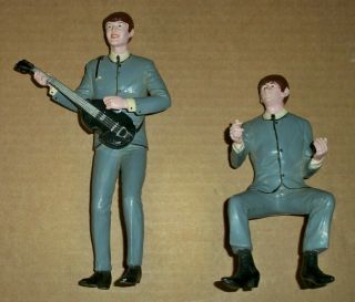 Vintage Revell Beatles Paul Mccartney & Ringo Starr Models 1964 Built Painted