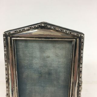 Antique 1920 G & C Ltd Sterling Silver Mounted Photo Frame 11cm In Height 2
