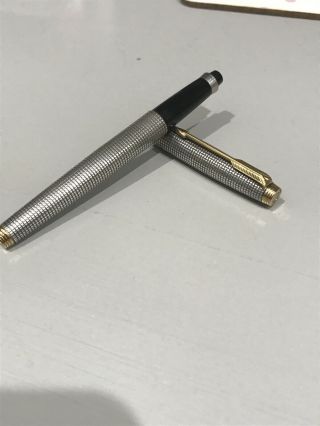 Vintage 1960s Sterling Silver Parker " 75 " Fountain Pen No Nib