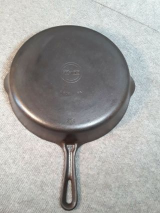 Vintage Griswold 710 H Erie Pa.  Small Block Logo No.  9,  11 Inch Cast Iron Skillet