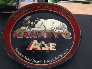 The James Hanley Company Providence Rhode Island Metal Beer Tray