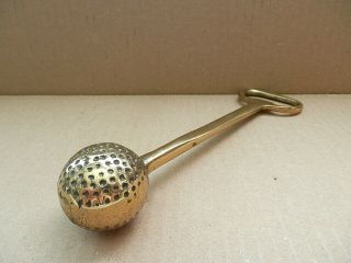 Vintage Brass Metal Golf Ball Bottle Opener 7.  5 " L