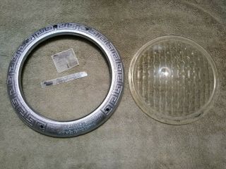 Vintage Pentair Amerlite American Product Pool Light Face Ring & Lens 8 3/8 "