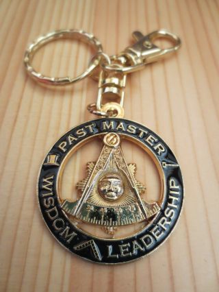Masonic Key Chain K08 Mason Freemason Past Master Wisdom Leadership