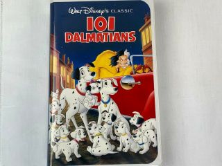 Vintage Vhs Black Diamond Classic Walt Disney Movie,  101 Dalmatians Vhs 1263