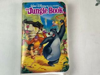 Vintage Vhs Black Diamond Classic Walt Disney Movie,  The Jungle Book Vhs 1122